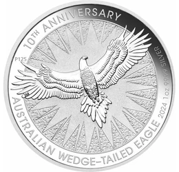 1 dollár, Ékfarkú sas, , színsúly, Ag 9999, 31,1 g, Ausztrália, 2024