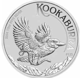 10 dollár, Kookaburra ábrázolás, színsúly, , Ag 9999, 311 g, Ausztrália, 2024