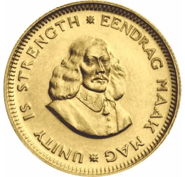  1 Rand, Van Riebeeck 1961-1983, Au, Dél-afrikai Köztársaság