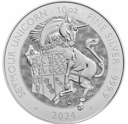 10 font, Unikornis, címer, , Ag 9999, 311 g, Nagy-Britannia, 2024