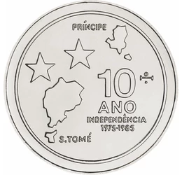 100 dobra, Szigetek, csillagok, , Steel, 31,3 g, São Tomé és Príncipe, 1985