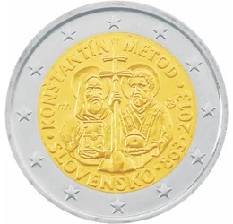  2 euró, Ciril és Metód, 2013, Szlovákia