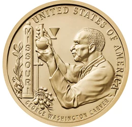 1 dollár, George Washington Carver, laboratóriumban, CuNi, 8,1 g, USA, 2024