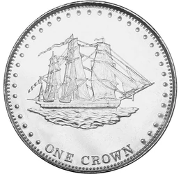 1 korona, Hajóábrázolás, , CuNi, 25 g, Stoltenhoff-sziget, 2008