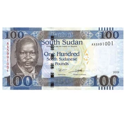 100 font, , 0, 0, Dél-Szudán, 2019