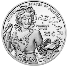 25 cent, Celia Cruz, , CuNi, 5,67 g, USA, 2024