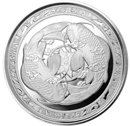 FJ/ 1 dollár, Koi halak,Ag,2023, Fidzsi-szigetek