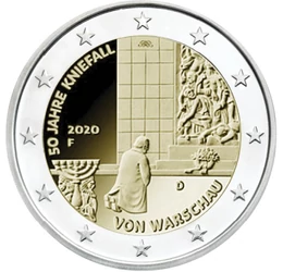  2 euró,Varsói térdhajtás,2020, Németország