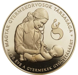 3000 forint, Gyermekorvos, csecsemővel, CuNi, 16 g, Magyarország, 2024