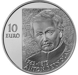  10 euró, Anton Bernolák, ez, pp,2012, Szlovákia