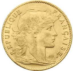  10 frank, Marianne, 1899-1914, Franciaország