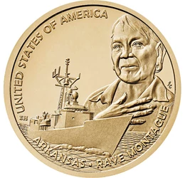 1 dollár, Raye Montague, hadihajó, CuNi, 8,1 g, USA, 2025