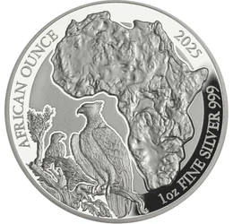 50 frank, Afrika, vitézsas, , Ag 999, 31,1 g, Ruanda, 2025