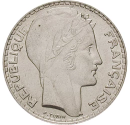  20 frank, Marianne, Ag, 1929-1939, Franciaország