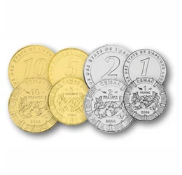 1, 2, 5, 10, 50, 100, 500 frank, , 0, 0, Közép Afrikai Államok, 2006