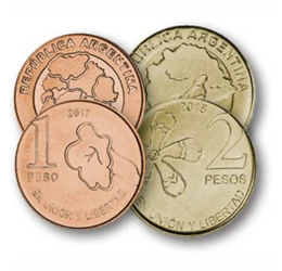 1, 2, 5, 10 peso, , 0, 0, Argentína, 2017-2020