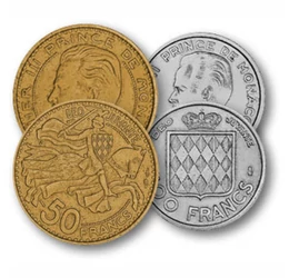 10, 20, 50, 100 frank, , 0, 0, Monaco, 1950-1956