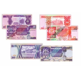 5, 10, 20, 50, 100 shilling, , 0, 0, Uganda, 1987-1998
