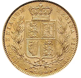 GB/ 1 sov.Viktória,címer,ar., 1838-1874, Nagy-Britannia