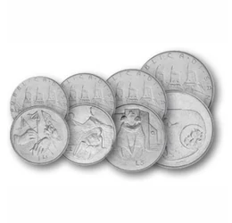 1, 2, 5, 10, 20, 50, 100 líra, , 0, 0, San Marino, 1976