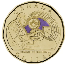1 dollár, Oscar Peterson, , Steel, 6,27 g, Kanada, 2022