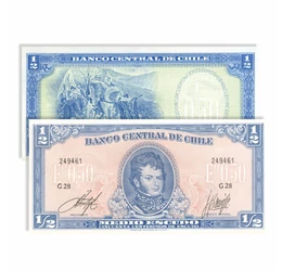 1/2, 1 escudo, , 0, 0, Chile, 1962-1964