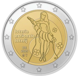 2 euró, Fortuna bőségszaruval, CuNi, 8,5 g, Belgium, 2025