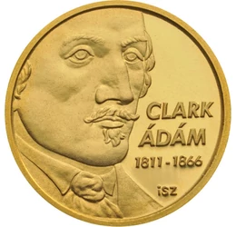 Clark Ádám, a Lánchíd építője, 5000 forint, arany, Magyar Köztársaság, 2011