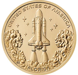 Florida, az űrkutatás kapuja, 1 dollár, USA, 2025