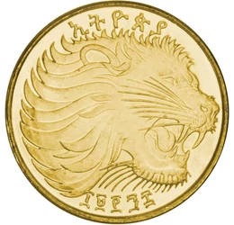 A királyi hatalom jelképe, 10 cent, Etiópia, 1977-2005