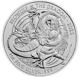 Beowulf és a sárkány, 2 font, ezüst, Nagy-Britannia, 2025