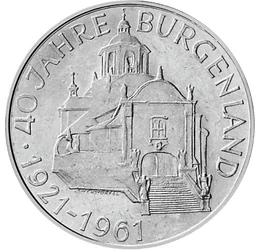  25 schilling, Burgenland 40 éves, Ausztria