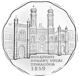 Európa legnagyobb zsinagógája, 5000 forint, ezüst, Magyar Köztársaság, 2009