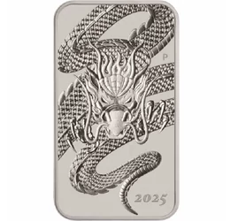 1 dollár, Kínai sárkány, , Ag 9999, 31,1 g, Ausztrália, 2025