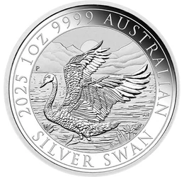 1 dollár, Szárnyaival verdeső hattyú, , Ag 9999, 31,1 g, Ausztrália, 2025
