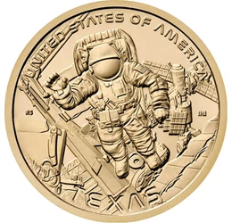 1 dollár, Űrsétát végző űrhajós, ISS űrállomás, CuNi, 8,1 g, USA, 2025