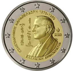 GR/ 2 euró, Carathéodory,2023, Görögország