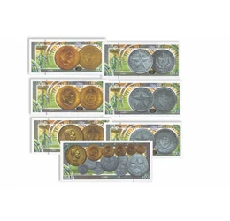100 éves érmék bankjegyeken, 1, 2, 5, 10, 20, 40 centavo, 1, 1, 2, 4, 5, 10, 20 peso, Kuba, 2015
