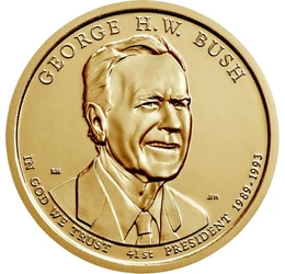 George H. W. Bush elnöki dollár, 1 dollár, USA, 2020