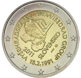  2 euró, Visegrádi négyes, 2011, Szlovákia