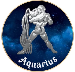  Vízöntő csillagjegy, érem, Magyarország