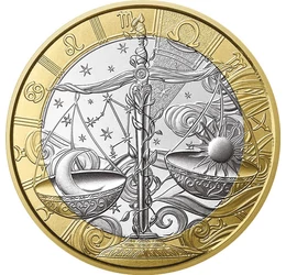 5 euró, Mérleg állatjegy, csillagkép, CuNi, 11,7 g, Franciaország, 2026