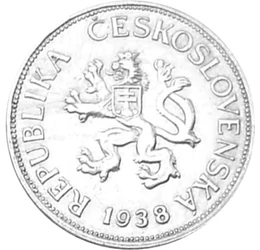  5 korona, 1938, Csehszlovákia