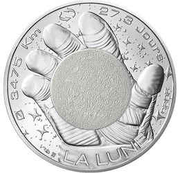 10 euró, Űrhajós kesztyűben a Hold, , Ag 333, 13 g, Franciaország, 2025