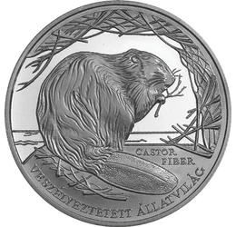  3000 Ft, Hód, ezüst, (vf.), Magyar Köztársaság