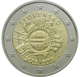 Az euró születése, 2 euró, Szlovákia, 2012