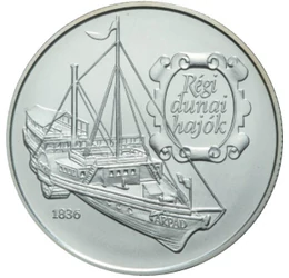 Régi dunai hajók - Árpád, 500 forint, ezüst, Magyar Köztársaság, 1993