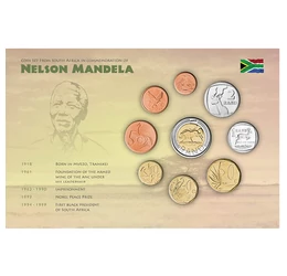 A Nobel-békedíjas elnök emléksora, 1, 2, 5, 10, 20, 50 cent, 1, 2, 5 rand, Dél-afrikai Köztársaság, 2000-2017