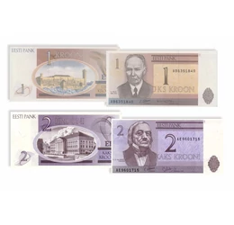 1, 2, 5, 10 korona, , 0, 0, Észtország, 1992-2007