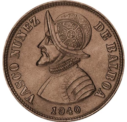 Különleges névértékű pénzérme, 1 és 1/4 centesimo, Panama, 1940